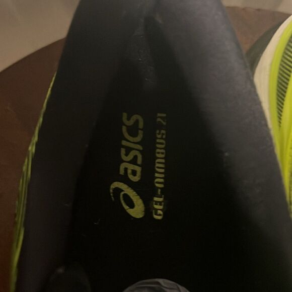 🔥🔥 ASICS GEL-Nimbus 21 Running Shoes Safety Yellow Men Sz 13 - Rare - PERFECT - Picture 8 of 14